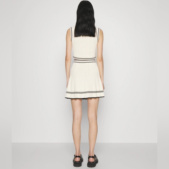 SANDRO matching skirt and top in ecru - Picture 2 of 14